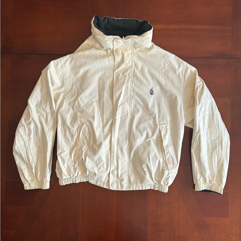 Vintage Nautica Men’s Medium-weight Reversible Rain Jacket with hooded collar - Picture 11 of 16